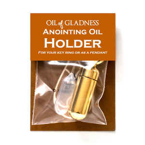 Anointing Oil Holder: Goldtone