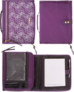 Bible Case: Organizer, Canvas, Purple, M