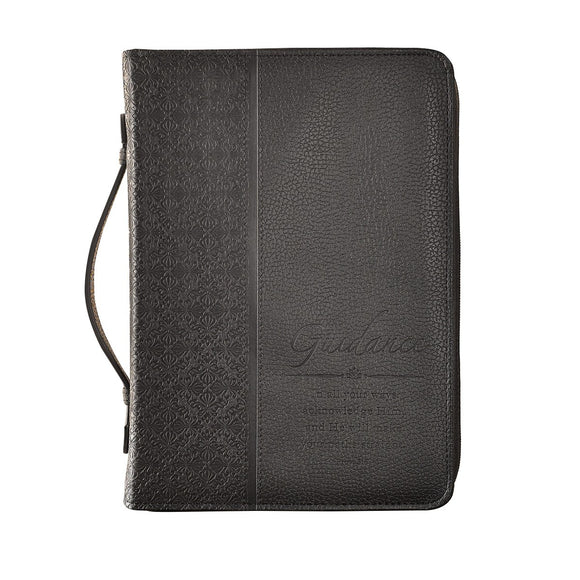 Bible Case: Faux Leather, Guidance, Large