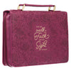 Bible Case: Faux Leather, Ruby Red L