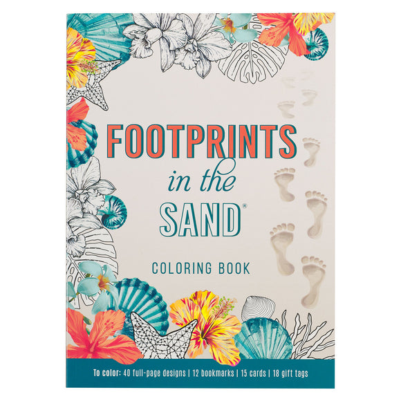 Coloring Book: Footprints in the Sand