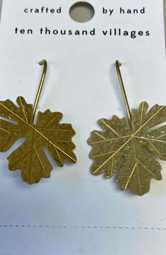 Earrings: Leaf Drop