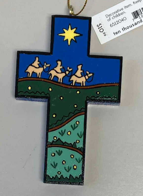 Ornament: Starry Night Cross