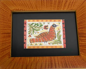 Framed Card: Single Bird