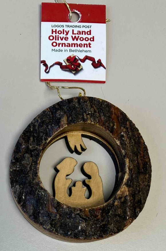 Ornament: Bark Nativity