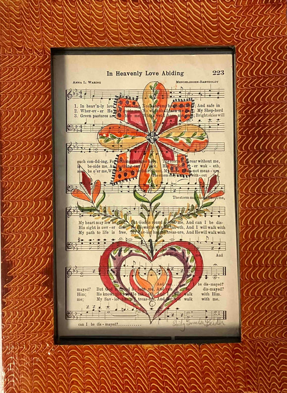 Framed Print: Fraktur on Hymn