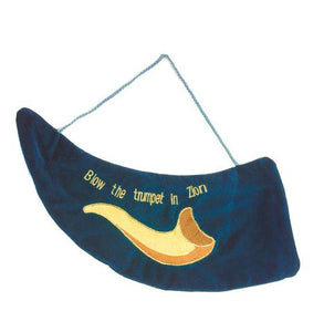 Shofar Bag: Blue Velvet