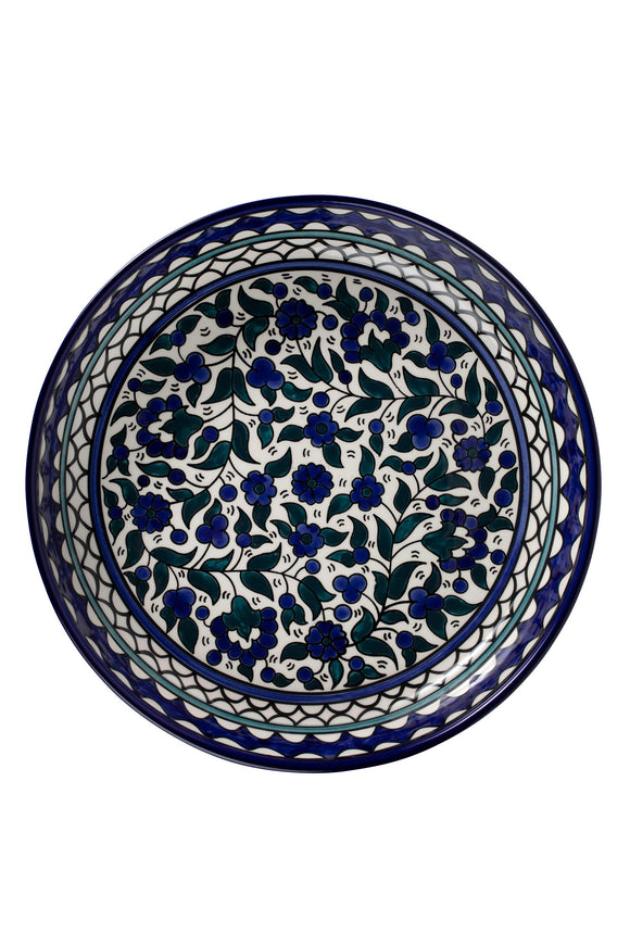 Platter: Blue Floral