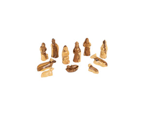 Nativity: Olive Wood, 12 piece set