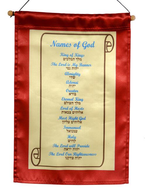 Banner: English Names Of God