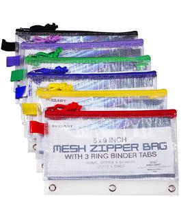 Mesh Vinyl Zipper Bag