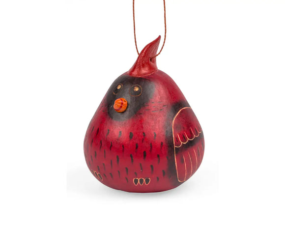 Ornament: Cardinal Gourd