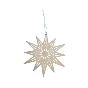 Ornament: Bright Silver Star
