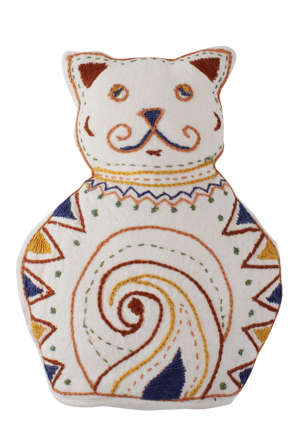 Toy: Embroidered Stuffed Cat
