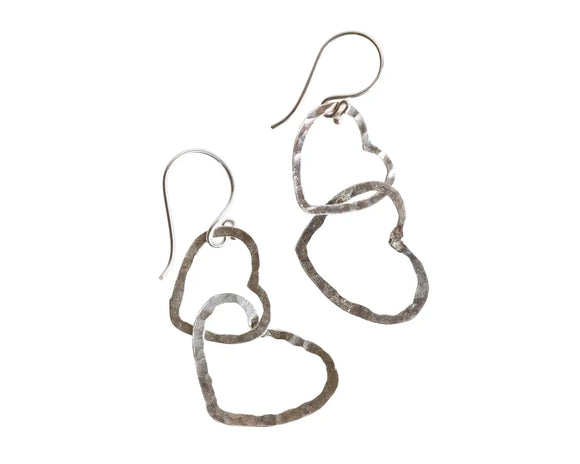 Earrings: Connected Hearts