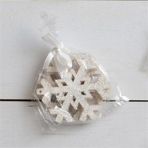 Ornament: Glitter Cardboard Snowflake