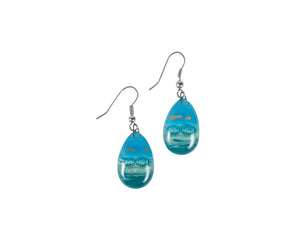 Earrings: Glass Teardrop