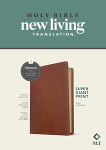 Bible: NLT Thinline, Super Giant Print, Brown