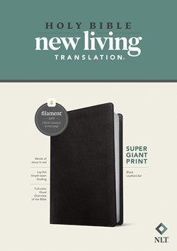 Bible: NLT Thinline, Super Giant Print, Black