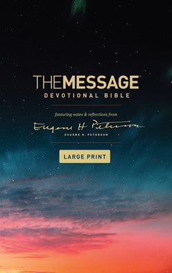 Bible: The Message, Large Print, Devotional