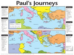 Wall Chart: Paul's Journey Then and Now