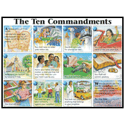 Wall Chart: Ten Commandments (NIV) Illustrated