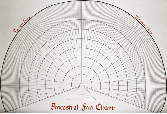 Chart: Ancestral Fan [10 Generation with shipping tube]