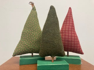 Fabric Trees, Set of 3