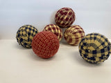Ornament: Fabric Strip Wrapped Ball