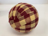 Ornament: Fabric Strip Wrapped Ball