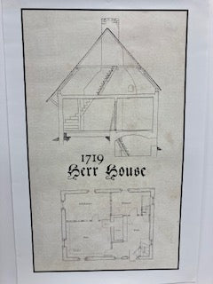 Poster: 1719 Herr House Layout/Blue Print