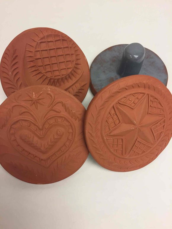 Redware: Cookie Stamp, Large