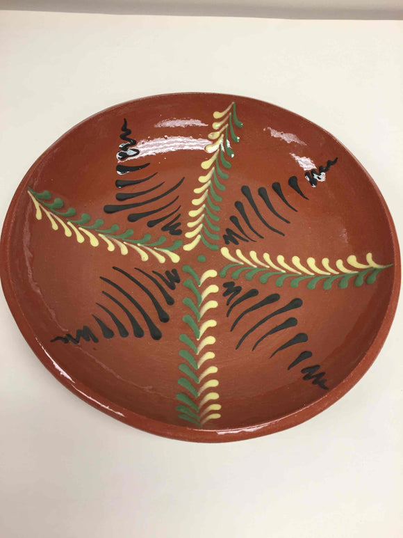 Plate: Large Redware Reproduction