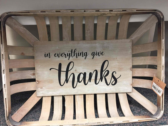 Basket: In Everything Give Thanks