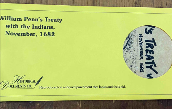Reproduction: William Penn's Treaty