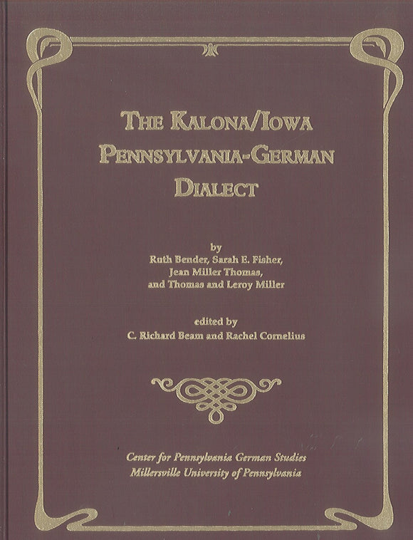 The Kalona/Iowa Pennsylvania-German Dialect