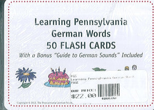 Learning Pennsylvania German Words: 50 Flash Cards