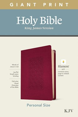 Bible: KJV Giant Print, Cranberry