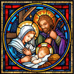 Stained Glass: Assorted Designs & Sizes