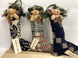 Ornament: Mitten, Stocking, Pocket or Heart Assrt'd Fabrics