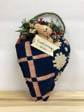 Ornament: Mitten, Stocking, Pocket or Heart Assrt'd Fabrics