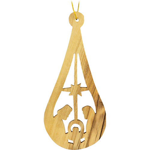 Ornament: Holy Family Teardrop