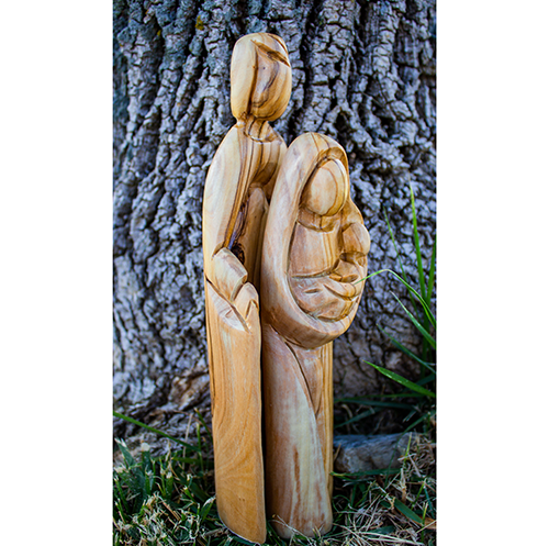 Nativity: Olive Wood Nesting Holy Family