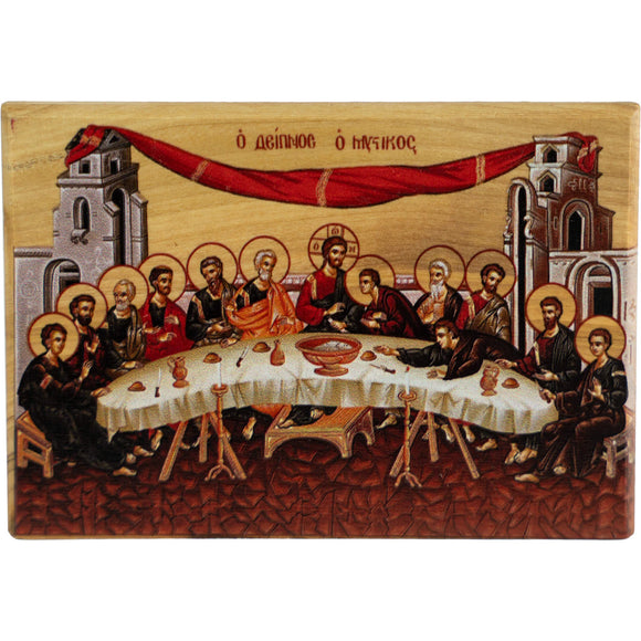 Icon: Last Supper, Olive Wood