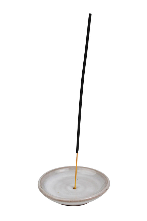Incense Holder: White Stoneware